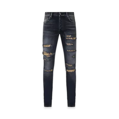AMIRI Snake Thrasher Skinny Jeans "Black"