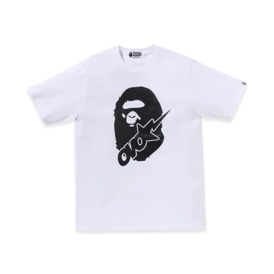 A BATHING APE x OVO Sta Crocodile Print Tee "White"