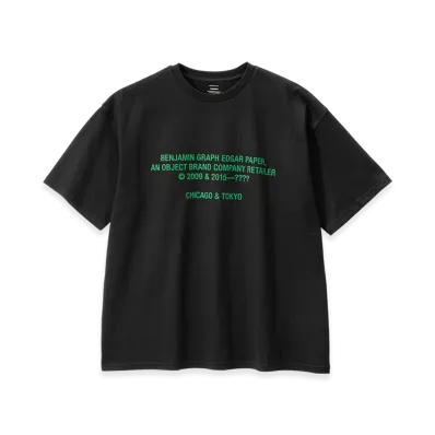 Graphpaper x Benjamin Graph Edgar Paper S/S Oversized Tee "Black/Green"
