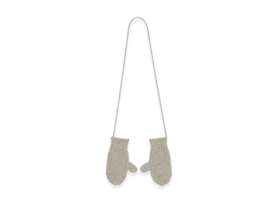 Graphpaper Cotton Wool Slub Mittens "Ash"