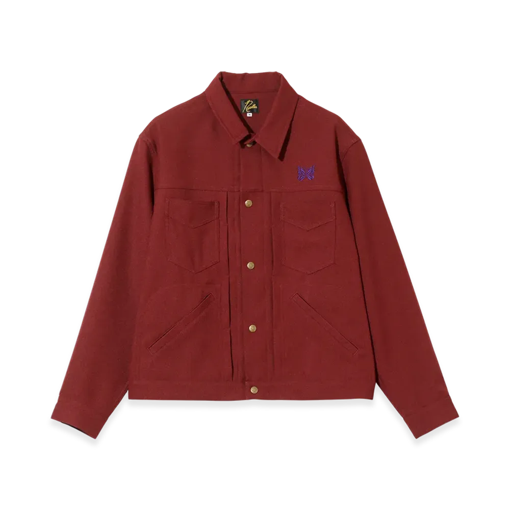 NEEDLES Penny Jean Jacket - Poly Twill "Red"