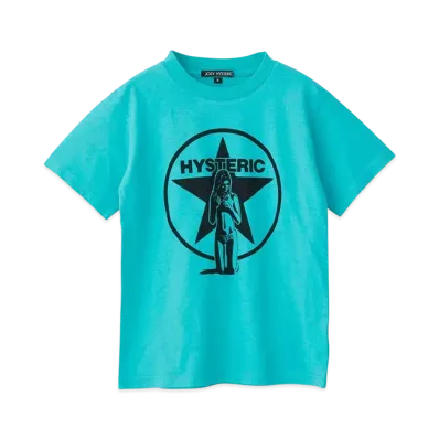 HYSTERIC GLAMOUR Kids Star Bright T-Shirt "Green"