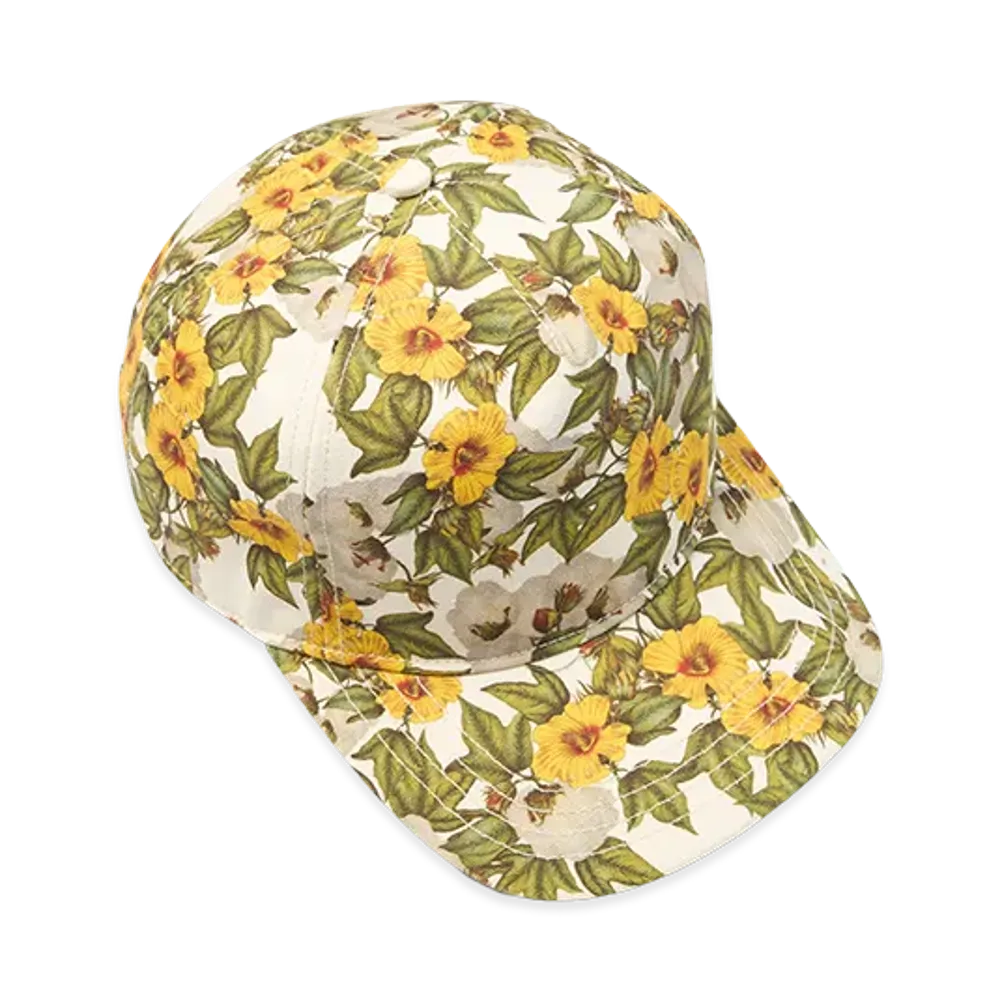 DENIM TEARS DT Floral Canvas Cap "Multi"