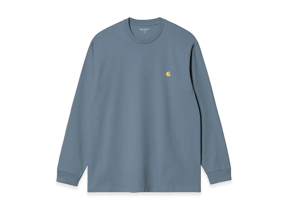 Carhartt WIP L/S Chase T-Shirt "Icesheet/Gold"