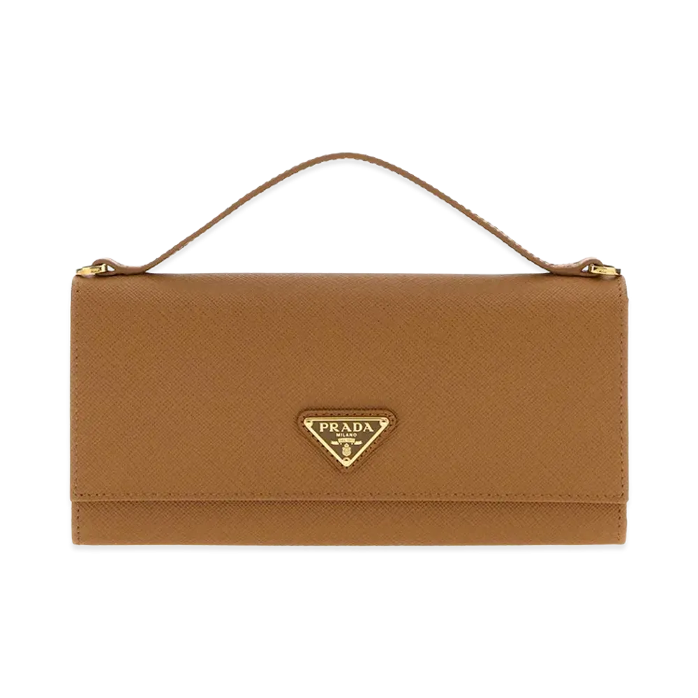 PRADA Women's Leather Wallet "Camel"