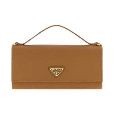 PRADA Women's Leather Wallet "Camel"