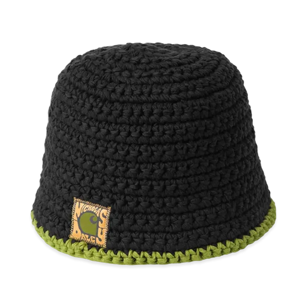 Carhartt WIP x Nicholas Daley Knitted Hat "ND Black/Black/Cedar Green"