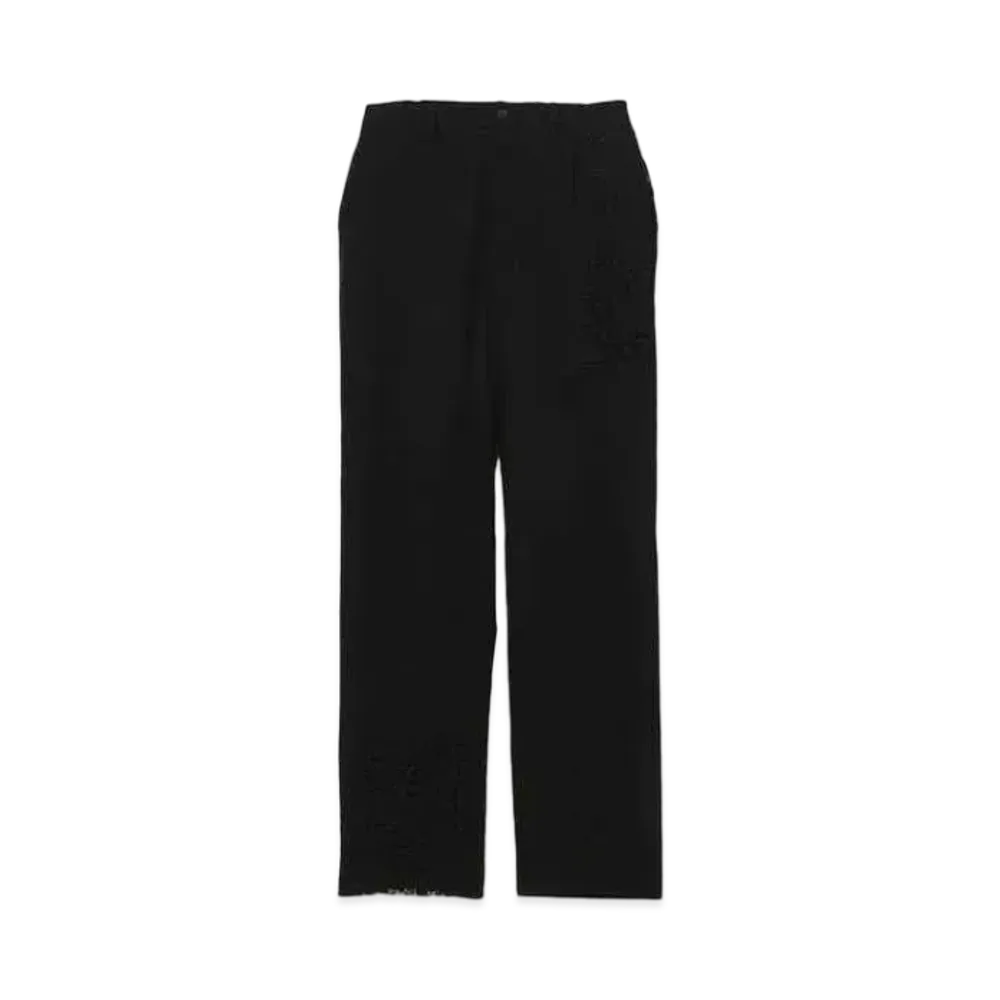 Ground Y x CHAINSAW MAN Door Opal Gabardine Slim Pants "Black"