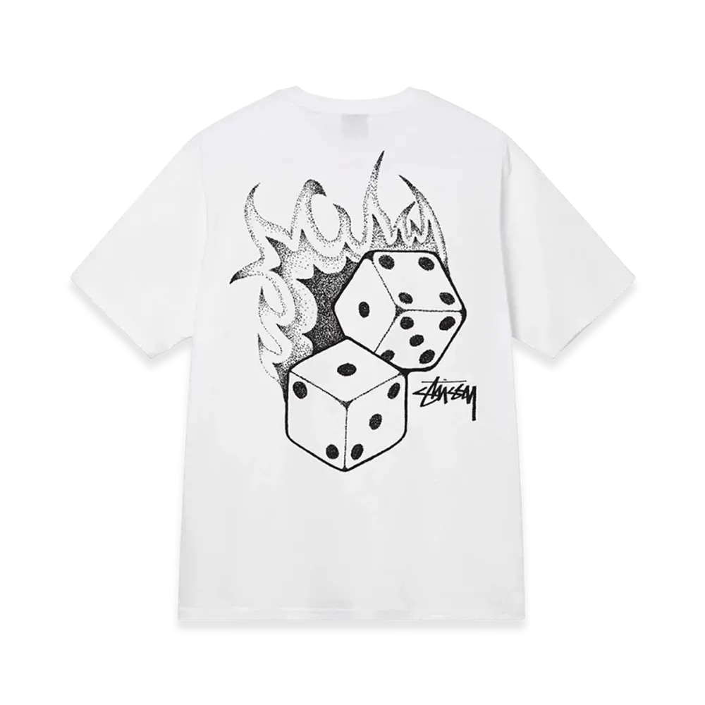 Stussy Fire Dice Tee "White"