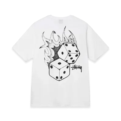 Stussy Fire Dice Tee "White"