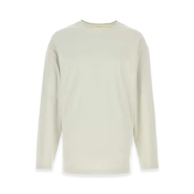 LEMAIRE Cotton T-Shirt "Chalk/Gray"