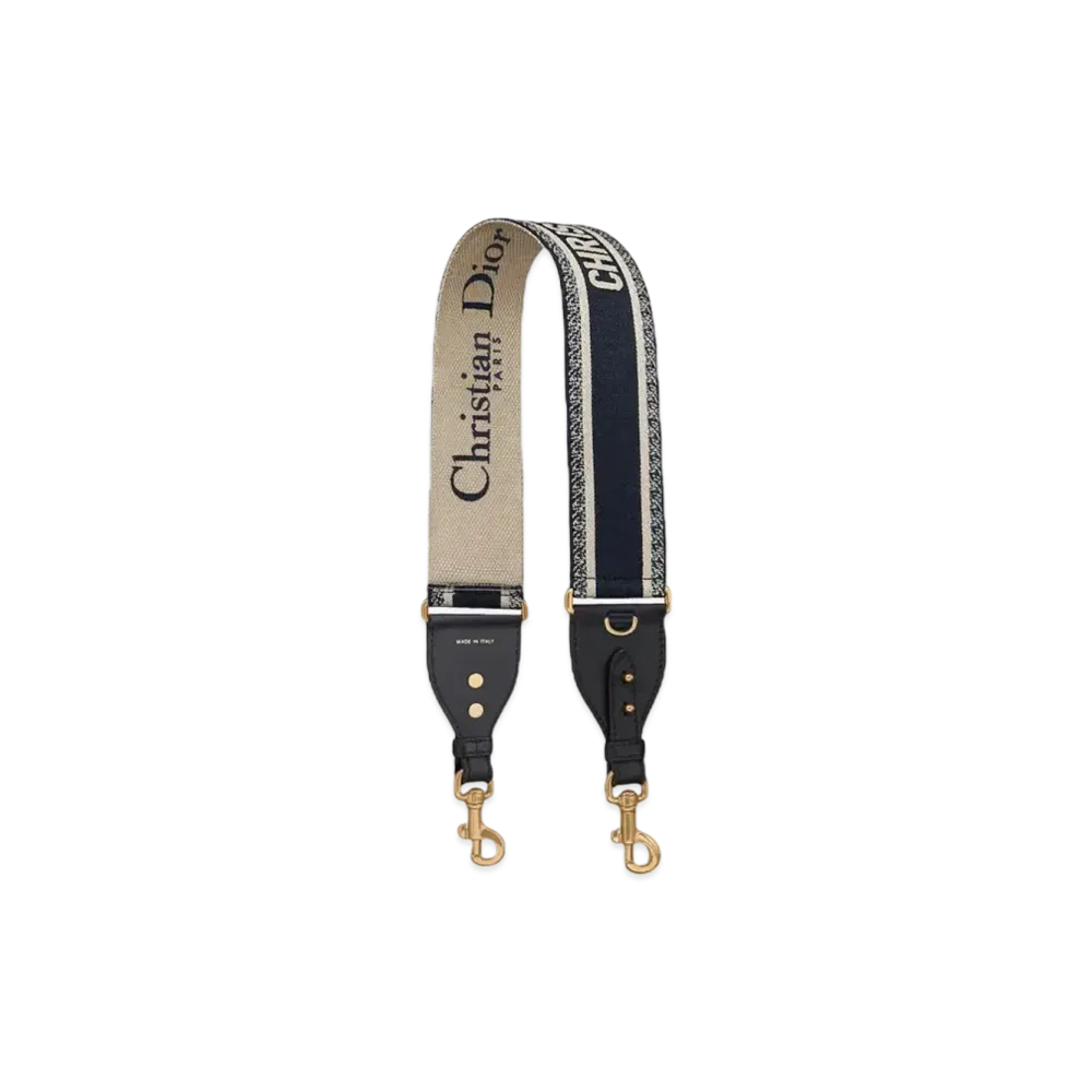 Dior Shoulder Strap With Ring "Blue"