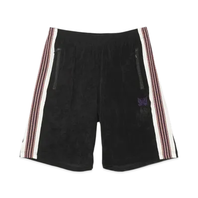 NEEDLES x Sasquatchfabrix. Track Short - Poly Velour "Black"