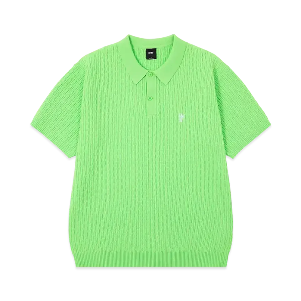 HUF 1984 Knit Polo "Diffused Jade"
