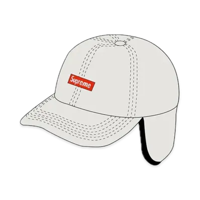 Supreme Windstopper Small Box Earflap 6-Panel "White"
