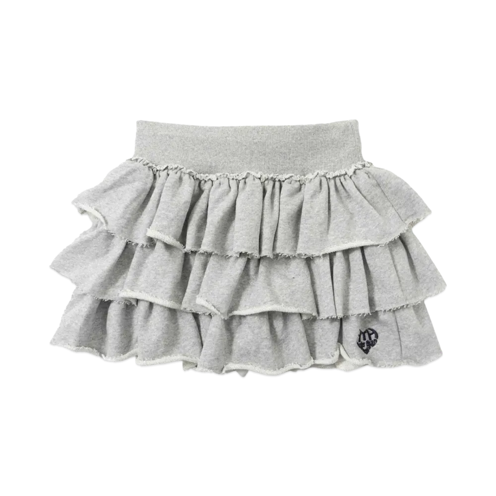 HTH glitter tiered skirt "GRAY"