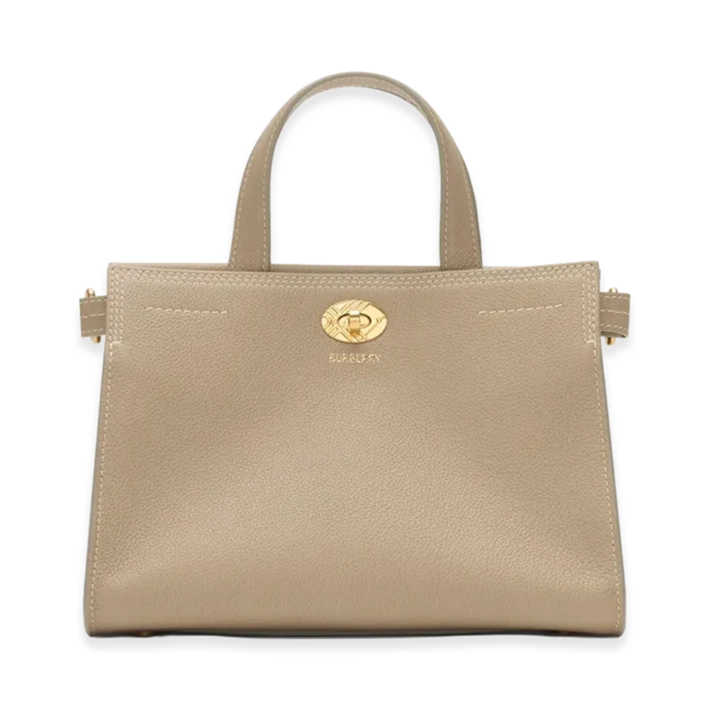 Burberry Women's Mini Cotswolds Tote "Mushroom Beige"