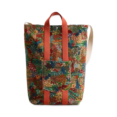 NICENESS P.Vale Floral Corduroy Tote Bag "Ivory"