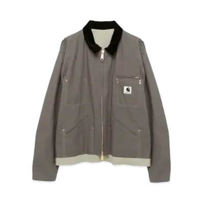 Carhartt WIP × sacai Reversible Duck Jacket "GrayxL/Green"