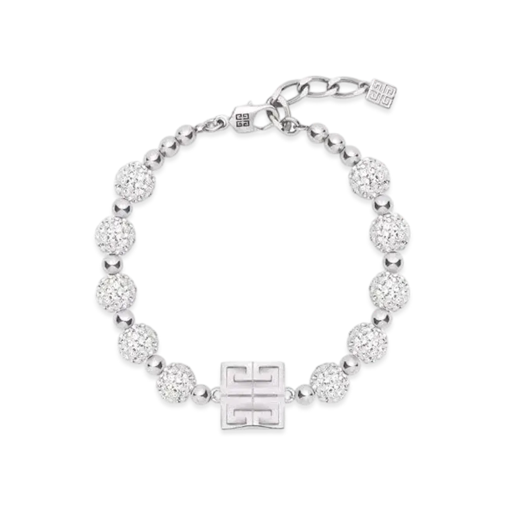 GIVENCHY 4G Bracelet In Metal With Crystals "Silver"