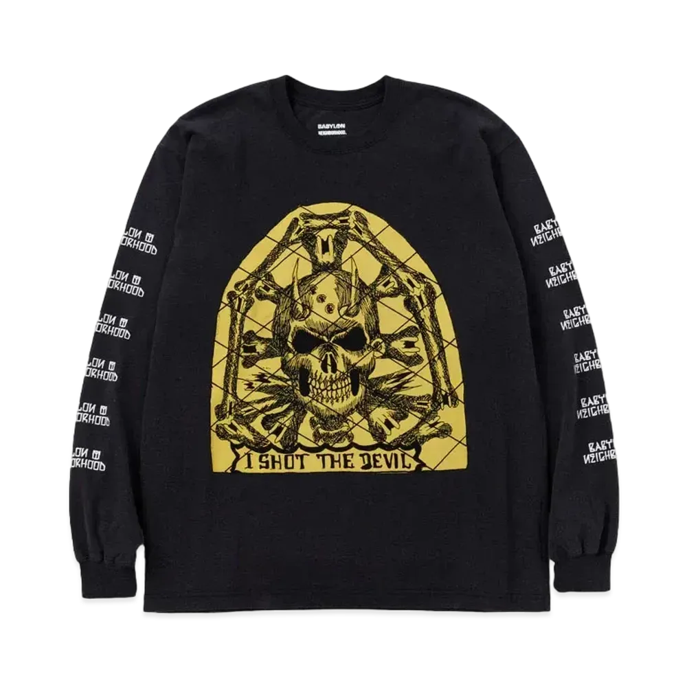 NEIGHBORHOOD x BABYLON . Tee LS-1 "Black"