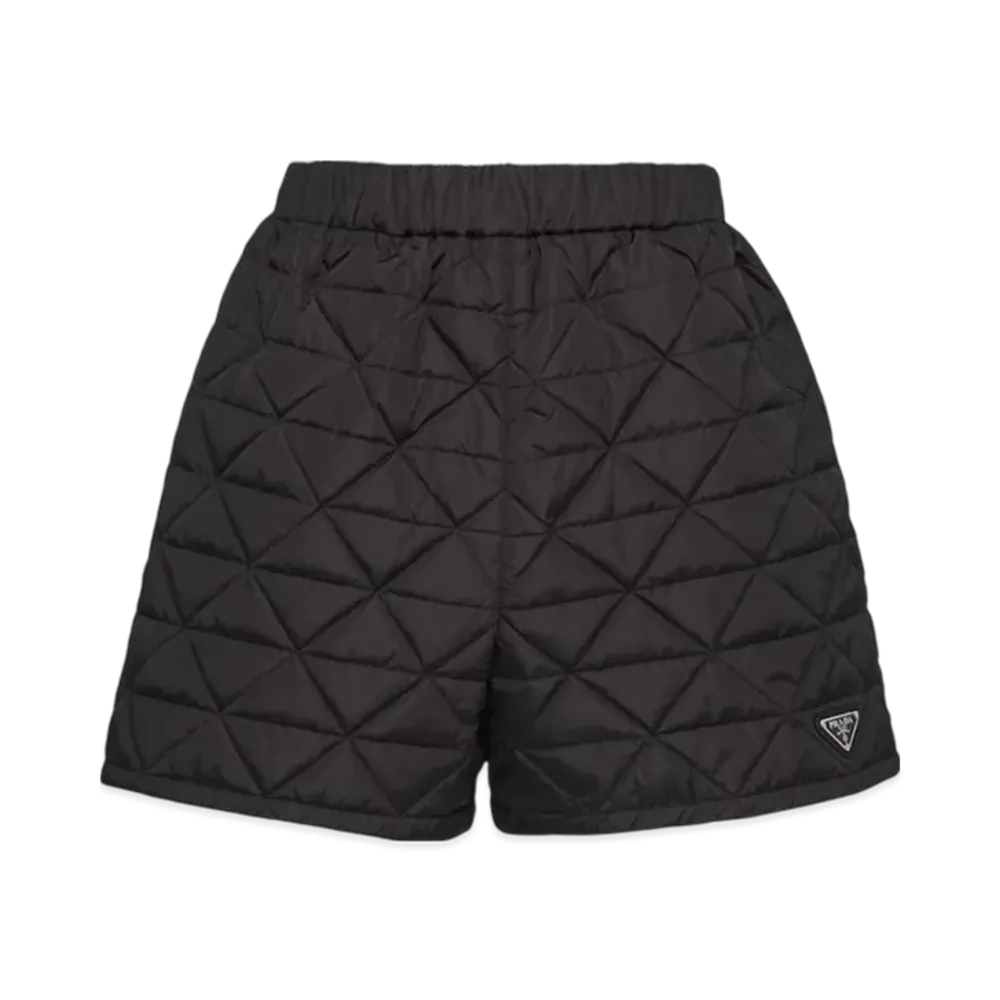 PRADA Women's Re-Nylon Quilted Shorts "Black"