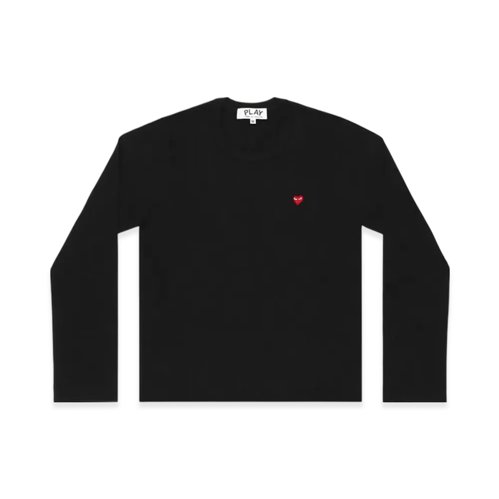PLAY COMME des GARCONS T-Shirt With Small Red Heart Ladies "Black"