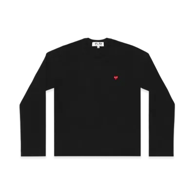 PLAY COMME des GARCONS T-Shirt With Small Red Heart Ladies "Black"