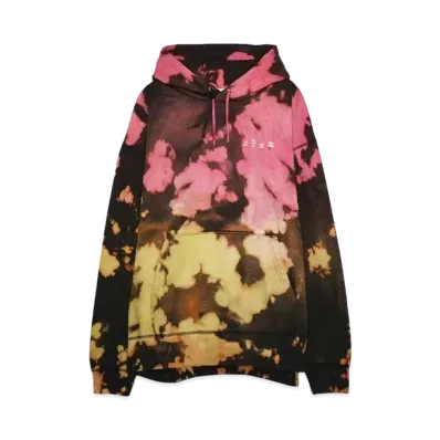 Bal LOGO TIE DYE HOODIE by YUKIDYE "BLACK"