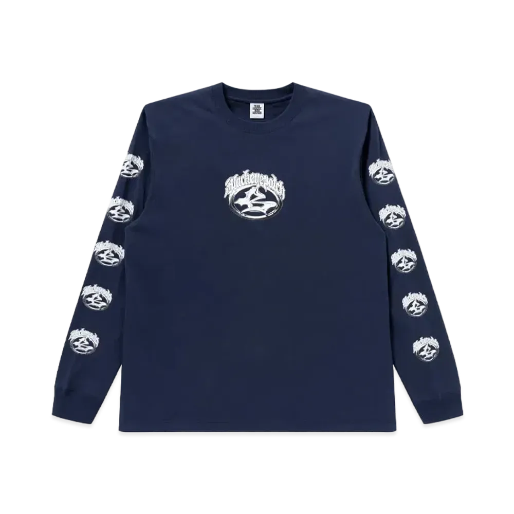 Blackeyepatch Kustom Car Emblem L/S Tee "Navy"