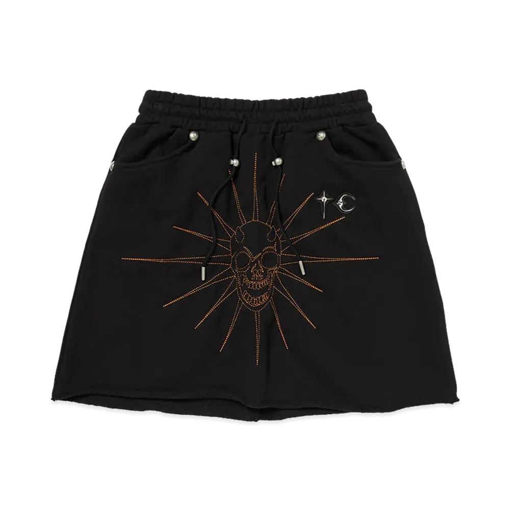 THUG CLUB TC Riding Skull StiTCh Skirt "Black"