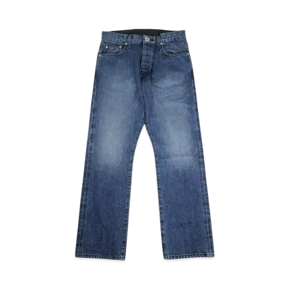 Chrome Hearts Straight Leg Fabric Jeans "Washed Indigo"
