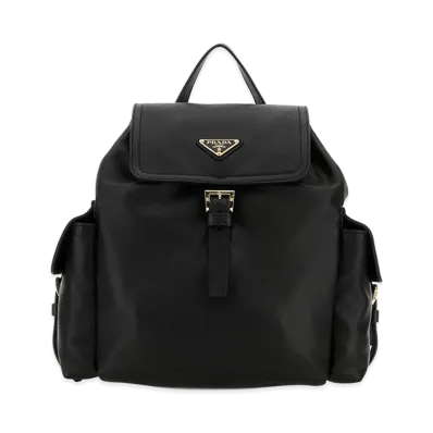 PRADA Women's Leather Backpack "Black"