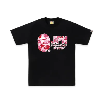 A BATHING APE ABC Camo Jpn Katakana Tee "Black"