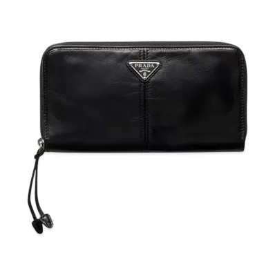 PRADA Leather Wallet "Black"