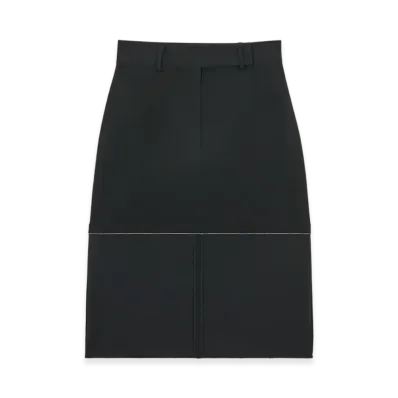 MM6 Maison Margiela Women's Knee Length Skirt "Black"