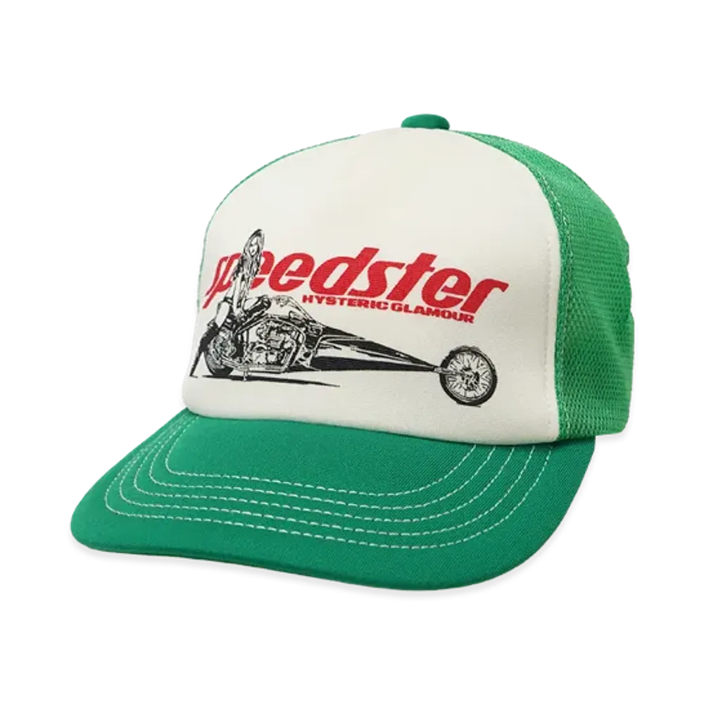 HYSTERIC GLAMOUR Speedster Mesh Cap "Green"