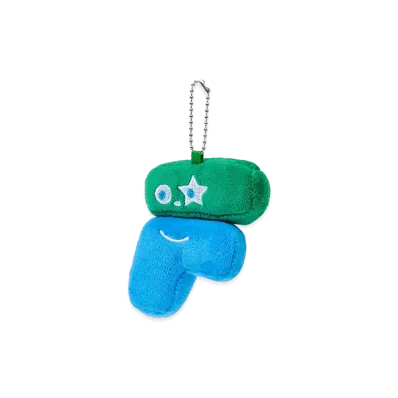 FamilyMart Convenience Wear x NIGO Plush Keychain F "Green/ Blue"