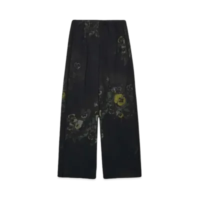 LAD MUSICIAN ESTER JERSEY PANSY TRACK PANTS "BLACK DARK"