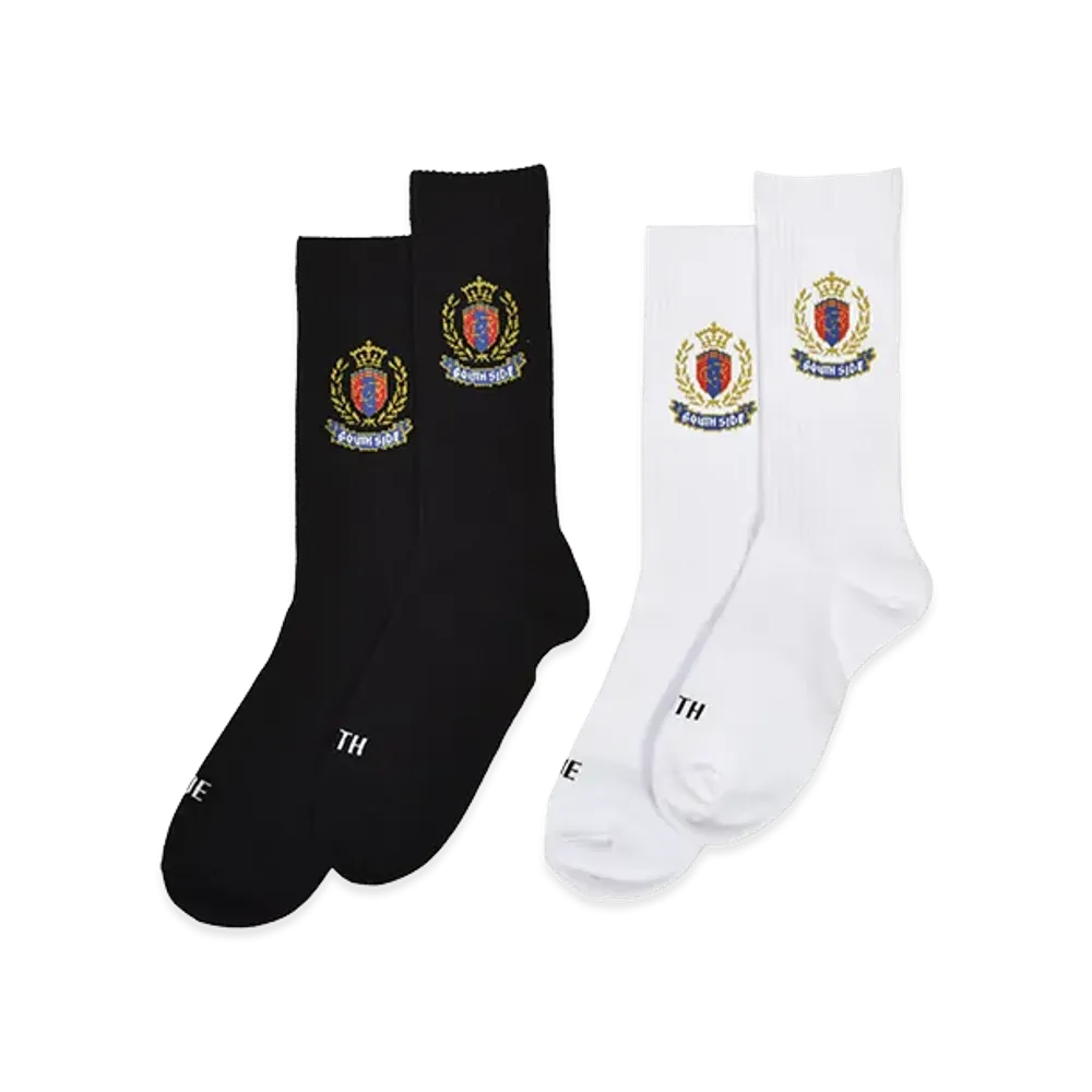 BREATH Emblem Logo Socks 2Pack "Black/White"