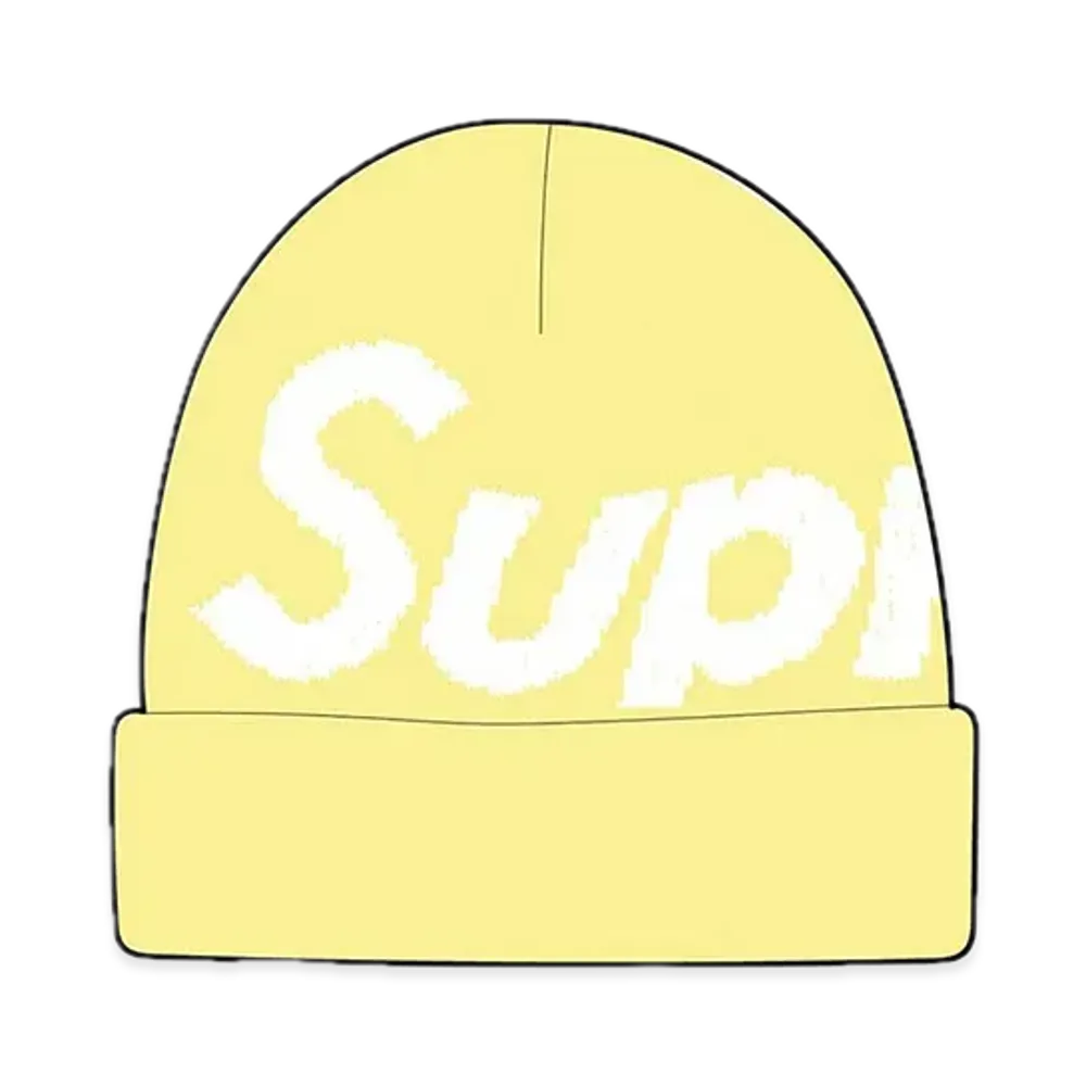 Supreme Big Logo Beanie "Yellow"