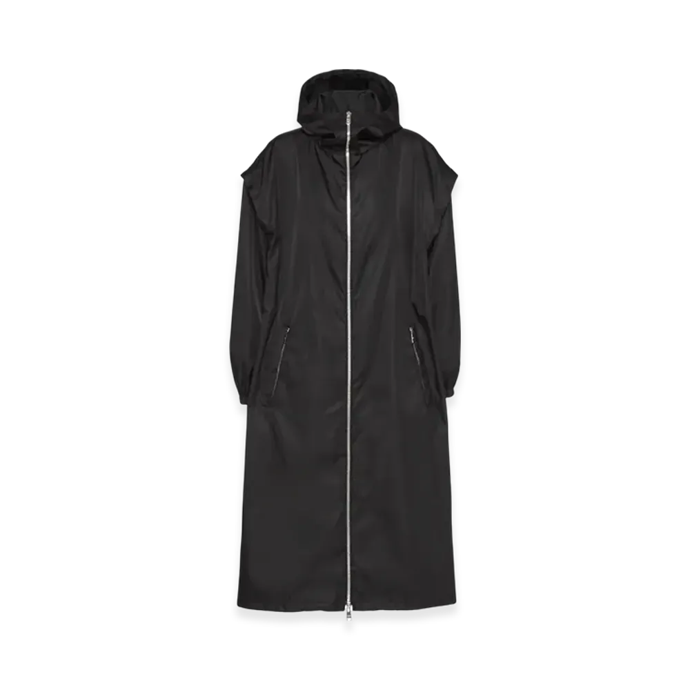 PRADA Women's Re-Nylon Gabardine Parka "Black"