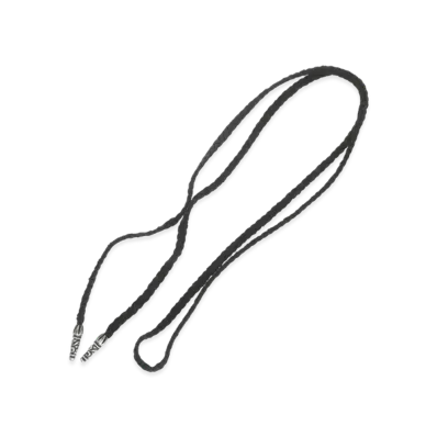 Chrome Hearts Scroll Leather Braid "Black/Silver"