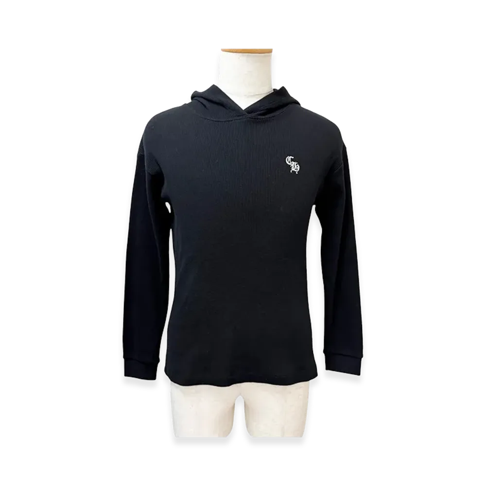 Chrome Hearts Waffle Knit Hoodie "Black"