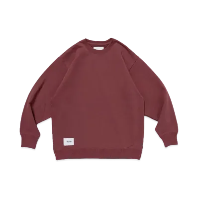 WTAPS OBJ 01 / Sweater / Cotton "Burgundy"