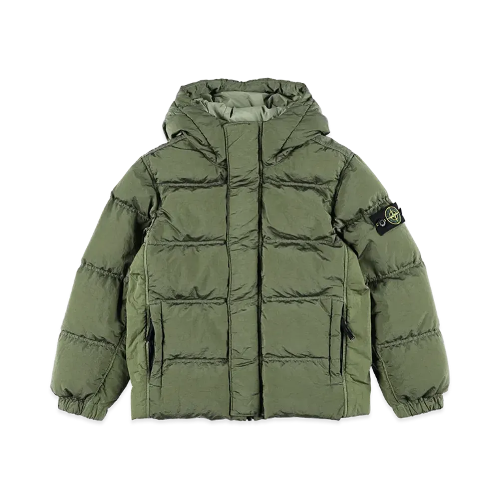 Stone Island Kids Down Jacket "Green"