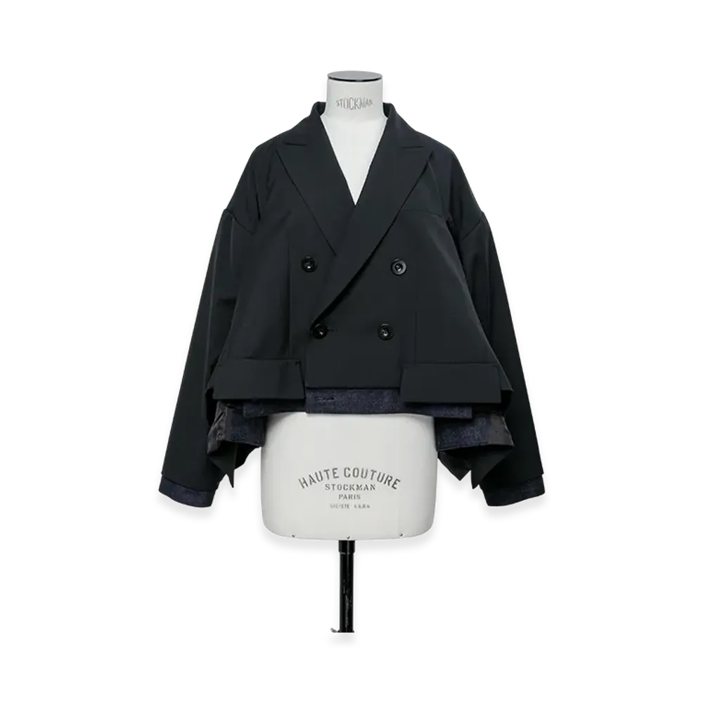 sacai Suiting x Denim Jacket "Black/Indigo"