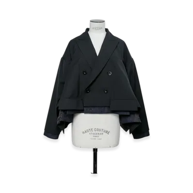 sacai Suiting x Denim Jacket "Black/Indigo"
