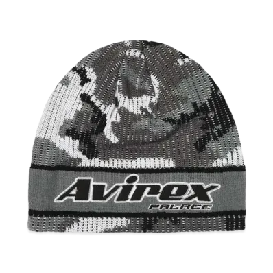 PALACE Avirex Nein Cuff Beanie "Gray Marl"