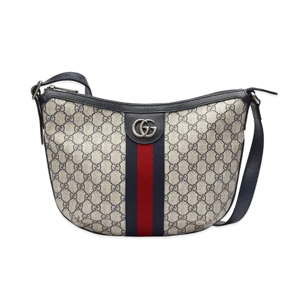 GUCCI Ophidia GG Small Shoulder Bag "Beige/Blue"